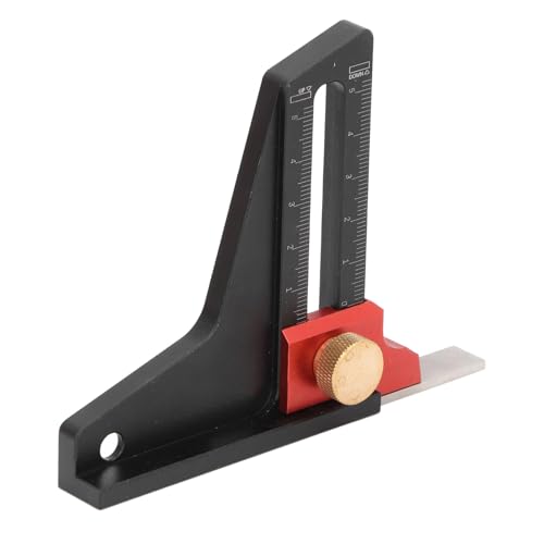 Doppelskalen-Höhenmessgerät aus Aluminiumlegierung, Holzbearbeitungs-Tiefenmessgerät mit Einstellbarem Setup-Block-Höhenmessgerät für Oberfräse und Tischkreissäge Doppelskalen-Höhenmessgerät aus Aluminiumlegierung, Holzbearbeitungs-Tiefenmessgerät mit Einstellbarem Setup-Block-Höhenmessgerät für Oberfräse und Tischkreissäge von Yosoo