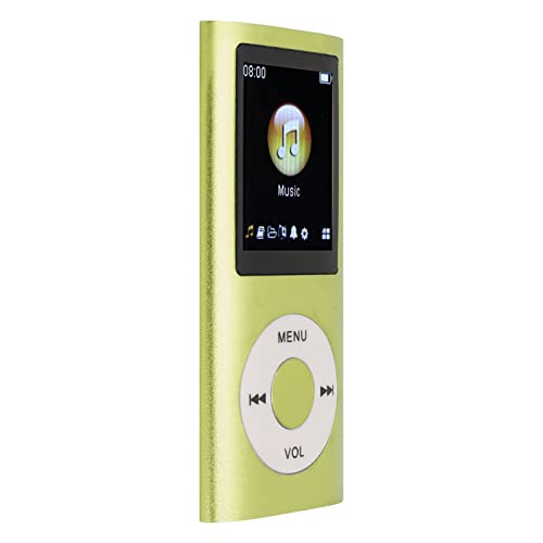 MP3-Player, MP3-Player, Stilvoller, Multifunktionaler, Verlustfreier Sound, Schlanker 1,8-Zoll-LCD-Bildschirm, Tragbarer MP3-Musik-Player (schwarz) (Grün) von Yosoo