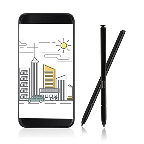 Tablet Stift, Touch Screen Schreibstift für Note 10 Leicht Tragbar Ersatz Schwarz Weiß, Mit Hoher Empfindlichkeit (Black) von Yosoo
