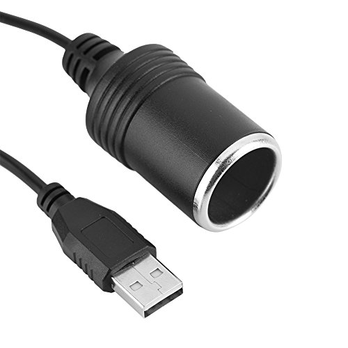 USB 12 V, USB-Anschluss an 12 V Auto-Zigarettenanzünder-Buchse, Konverter-Adapterkabel von Yosoo