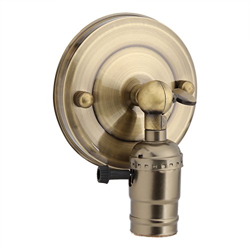 Vintage Licht Halter Wand Lampenfassung mit Twist Schalter für Heimgebrauch Dekoration 220 V E26 E27 Retro Vintage Halter Haengeleuchte Deckenleuchte Adapter Beleuchtung für Küche, Vintage Licht Halter Wand Lampenfassung mit Twist Schalter für Heimgebrauch Dekoration 220 V E26 E27 Retro Vintage Halter Haengeleuchte Deckenleuchte Adapter Beleuchtung für Küche, von Yosoo