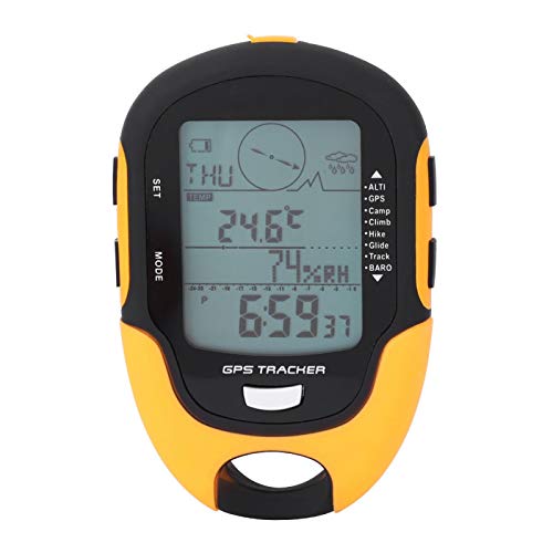 Yosoo Digitales Höhenmesser-Barometer, Kompass, GPS-Navigationsempfänger, multifunktional, wasserdicht, Barometer, Hygrometer, wiederaufladbar, USB, tragbar, für Outdoor-Sportarten von Yosoo