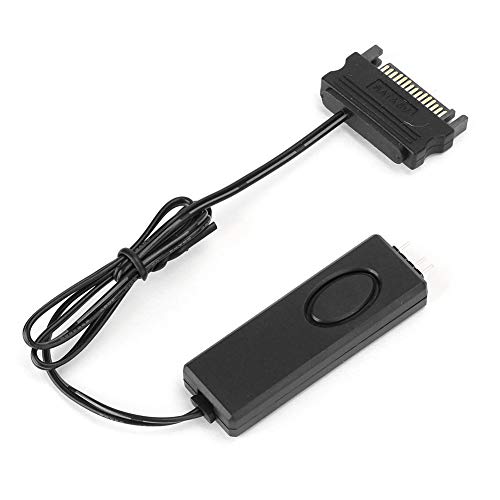 Yosoo Health Gear RF-Controller, LED-Fernbedienung, Lichtleisten-Fernbedienung, RF-Fernbedienung, Lüfter-Lichtsteuerung, PC-Zubehör, 5 V, Symphony ARGB, Schwarz, SATA-Pin (Schwarz) (Schwarz) von Yosoo Health Gear
