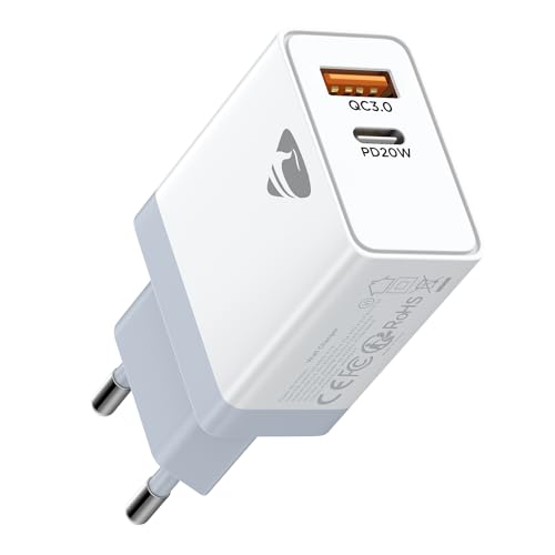 25W USB C Ladegerät, 2Ports USBC Stecker mit USB-C und USB-A, USB C Schnellladen Charger Schnellladegerät Ladegerät für iPhone 16 15 14 Pro XR SE iPad, Samsung S24 A15 A55, USB C Netzteil Adapter 25W USB C Ladegerät, 2Ports USBC Stecker mit USB-C und USB-A, USB C Schnellladen Charger Schnellladegerät Ladegerät für iPhone 16 15 14 Pro XR SE iPad, Samsung S24 A15 A55, USB C Netzteil Adapter von Yosou