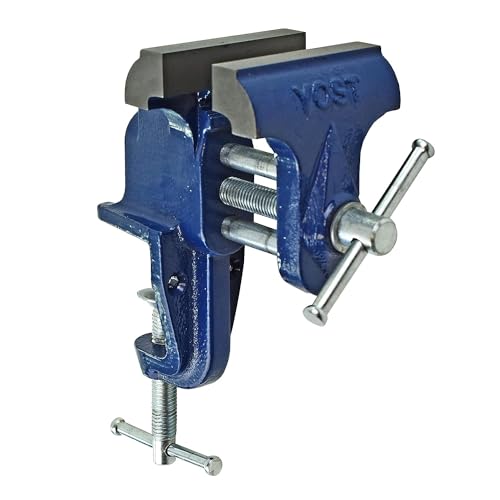 Yost Vises COV-3 Klemmschraubstock | 7,6 cm Backenbreite tragbarer Schraubstock | aus grauem Eisenguss | Blau von Yost Tools