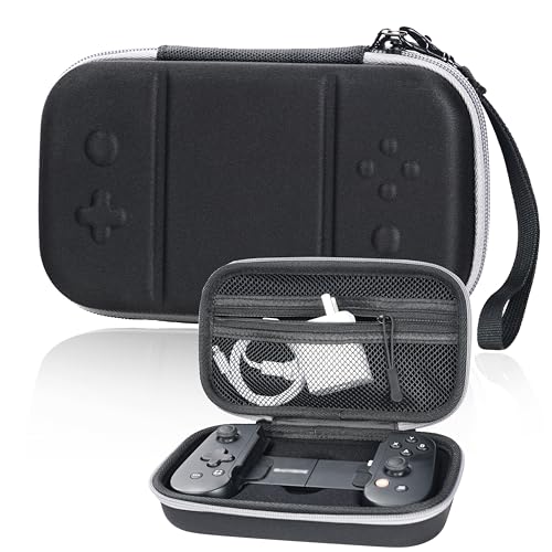 Yosuny Tragetasche Kompatibel mit Backbone One, iOS und Android Mobile Gaming Gamepad/Controller, Netztasche mit Schlüsselanhänger und Zubehör（Schwarz, nur Tasche） von Yosuny