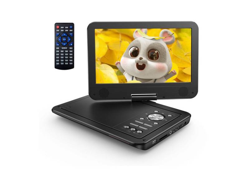 Yoton YD105 Portabler DVD-Player (10.5 inch, Haltepunkt-Speicherfunktion, Monitor klapp- & drehbar) von Yoton
