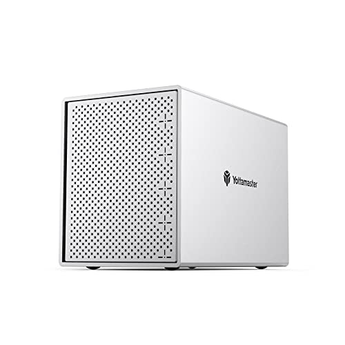 Yottamaster 5 Bay RAID Festplattengehäuse, Aluminium USB 3.0 externes RAID Gehäuse für SATA 3,5 "/2,5" Festplatten-Unterstützung RAID 0/1/3/5/10/JBOD/SPAN mit 80-mm-Lüfter- [PS5RU3] von Yottamaster