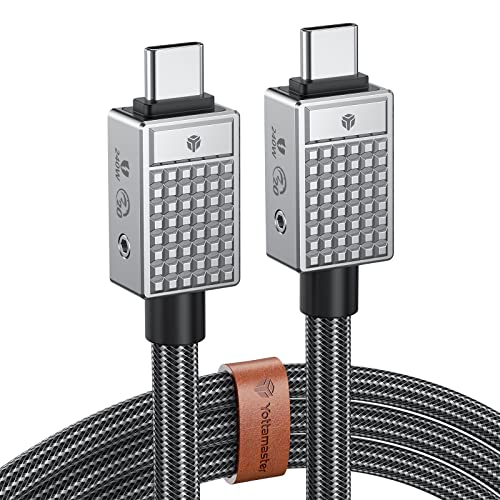 Yottamaster USB C auf USB C Kabel 240W, 20Gbps USB C Schnellladekabel, einzelne 8K oder Dual 4K Displays, Kompatibel mit iPhone 15 Pro Max MacBook Pro S22 A10 (1.65ft/0.5m) von Yottamaster