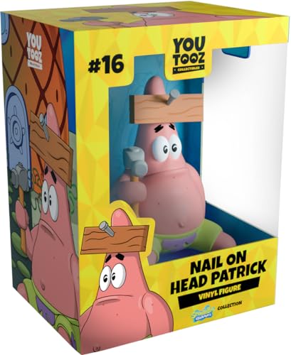 Youtooz Patrick-Figur mit Nagel auf Kopf von You Tooz