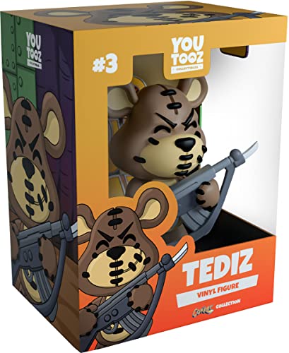 Youtooz Tediz Vinyl-Figur, 11,4 cm, offizielles Lizenzprodukt von Conkers Bad Fur Day Videospiel, von Youtooz Conkers Bad Fur Day Kollektion Youtooz Tediz Vinyl-Figur, 11,4 cm, offizielles Lizenzprodukt von Conkers Bad Fur Day Videospiel, von Youtooz Conkers Bad Fur Day Kollektion von Youtooz