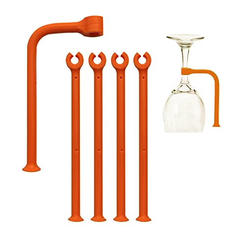 Besteck- & Waschmittelkörbe Silikon-Spülmaschinenaufsatz (Orange/4 pcs) von YouU