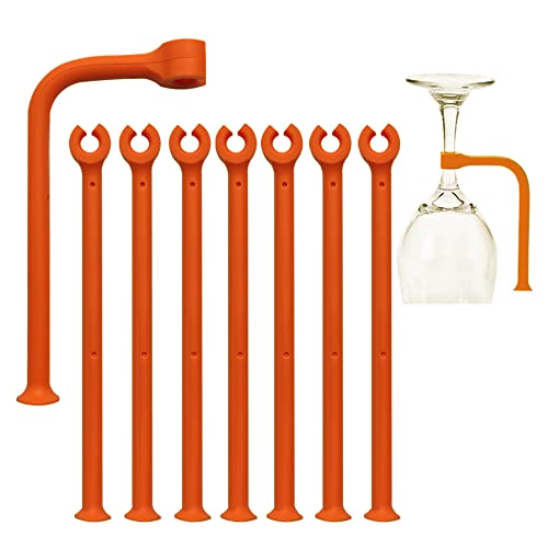YouU Besteck- & Waschmittelkörbe Silikon-Spülmaschinenaufsatz (Orange/8 pcs) von YouU