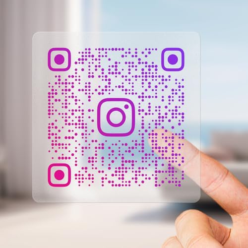 Benutzerdefinierte QR-Code-Aufkleber, benutzerdefinierte Aufkleber für Business-Logo, QR-Code-Etiketten, wasserdicht, Vinyl, benutzerdefinierte Etiketten (transparent) von Youdian