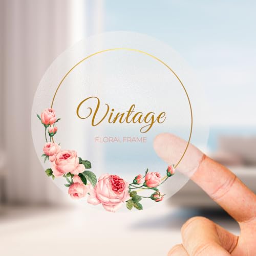 Personalisierte Aufkleber 30-240 Stück Gestalten Sie Ihr eigenes Bild, Logo, Text, individuelle Aufkleber mit Firmenlogo (Transparent) von Youdian