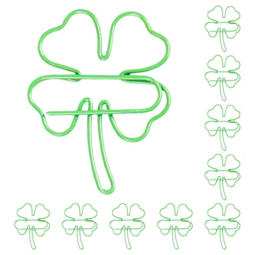 Vier Blattpapierclip - Grüne Blätter Formpapierklammern | Süße Binderclips | 10pcs Vier-Blatt-Dekorationsclips Set | Novelty Stationery Accessoire Für Notizbuch, Geschenkverpackung, Dekorationsgebrau Vier Blattpapierclip - Grüne Blätter Formpapierklammern | Süße Binderclips | 10pcs Vier-Blatt-Dekorationsclips Set | Novelty Stationery Accessoire Für Notizbuch, Geschenkverpackung, Dekorationsgebrau von Youding