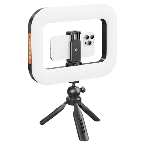 Youding Ringlicht Stativ | Portables Handgeführtes Led Ringlicht,Einstellbarer Faltbarer Telefonhalter Für Livestreaming Aufnahmen Make Up Fotografie Reisen Vlogging Arbeit von Youding