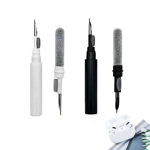 Youery Airpods Pro Reinigungsset, Bluetooth Kopfhörer Reinigungsstift, 3 In 1 Multifunktions-Reinigungsstift weiche Bürste für Kopfhörer, Handy, AirPods, Ladehüllen（2 Sets） von Youery