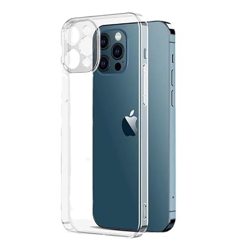 Youery Kristallklar Hülle für iPhone 15 Pro Max Klare stoßfeste dünne Silikon case, Schutzhülle Anti-Kratzt Transparent Rückseite, Klar von Youery