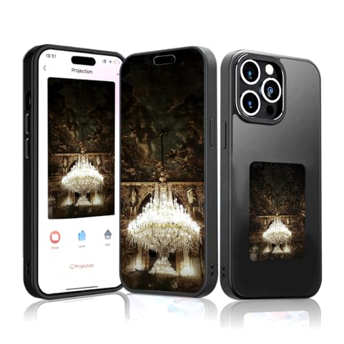 Youery Mini Ink Screen Handyhülle, Personalisierte Hülle für iPhone 15 Pro, Handyhülle mit Foto, DIY Phone Case, NFC-Verbindung, TPU, Schwarz (iPhone 14Pro Max) von Youery