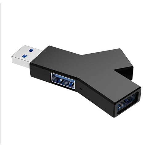 Youery USB Hub, 3 in 1 USB Splitter, USB 2.0+3.0 Anschlüsse, Tragbarer Multiport Adapter für MacBook Pro, MacBook, HDD, Drucker, Laptop und Anderen Geräten mit USB-Anschlüssen. von Youery