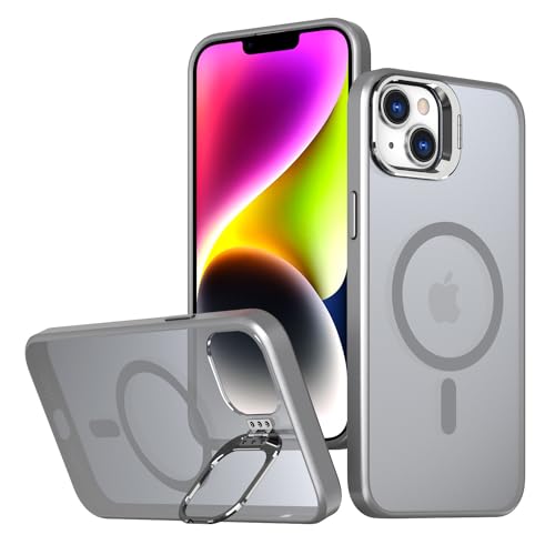 Youery für iPhone 14/15 Plus Hülle für MagSafe mit Ständer,Handyhülle, integrierter Versteck Ständer Handyhülle,Kratzfeste Rückseite,für iPhone 14/15 Plus Case Magnetische Stoßfest Schutzhülle Cover von Youery