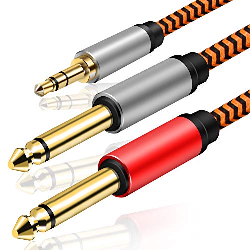 Youii 3,5 mm auf 6,35 mm Kabel 15 m, 3,5 mm TRS auf Dual 6,35 mm 1/4 Zoll TS Mono Stereo Y-Kabel Splitterkabel kompatibel für iPhone, iPod, CD-Player, Multimedia-Lautsprecher und Heimstereosysteme (15 Youii 3,5 mm auf 6,35 mm Kabel 15 m, 3,5 mm TRS auf Dual 6,35 mm 1/4 Zoll TS Mono Stereo Y-Kabel Splitterkabel kompatibel für iPhone, iPod, CD-Player, Multimedia-Lautsprecher und Heimstereosysteme (15 von Youii