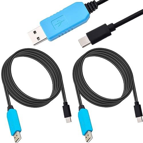 Youmile 2 Stück PL2303 USB-zu-TTL-Kabel, USB-zu-Typ-C-Seriell-Konverter, Download-Flash-Kabel, RS232-Seriell-Port-Adapter, 5-V-Debug-Kabel für alle TTL-Schnittstellengeräte von Youmile