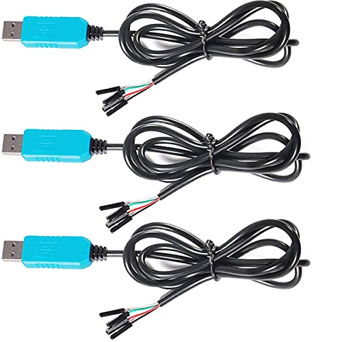 Youmile 3 Stück PL2303TA USB zu TTL RS232 Serielles Kabel Download-Kabel Debug-Konsolenkabel Kompatibel mit für Raspberry Pi für Win XP/für VISTA/7/8/8.1 von Youmile