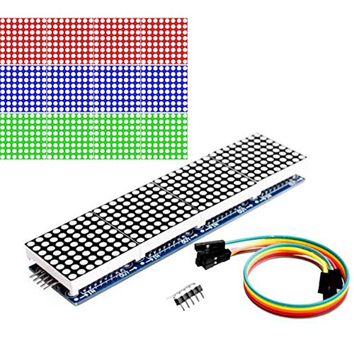 Youmile 8x32 Dot Matrix Single Blue Light MCU Control LED-Anzeigemodul für Arduino/MCU/51/AVR/STM32/Raspberry Pi von Youmile