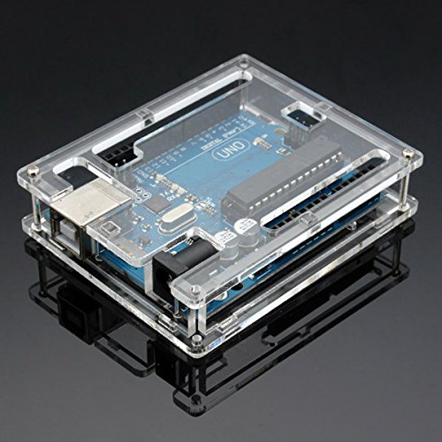 Youmile Uno R3-Gehäuse Neue transparente Computer-Box aus glänzendem Acryl, kompatibel mit Arduino UNO R3 von Youmile