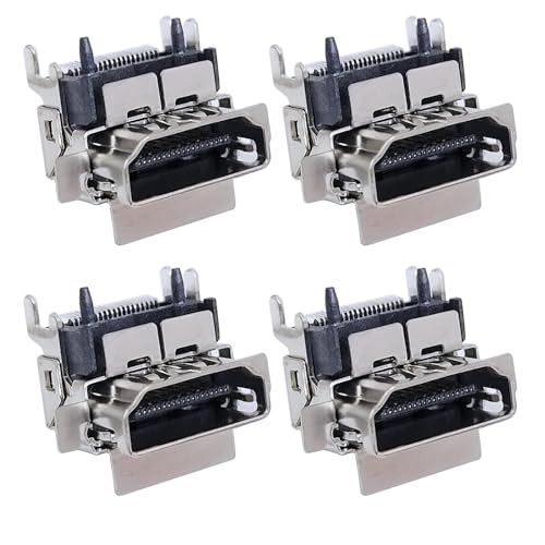 4 Pcs HDMI Port Socket Compatible with Xbox One S Only HDMI Port Socket Plug Jack Interface Connector Replacement von Young Wolf