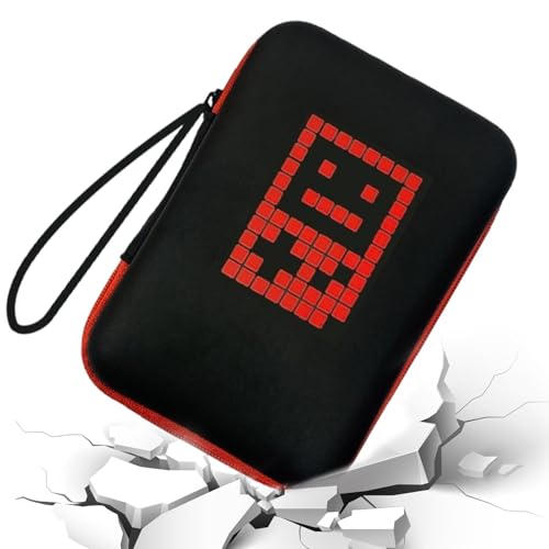 Youngwier Hartschalenkoffer, Spielekonsolentasche | Nylon-Reisetragetasche,Harter Videospiel-Organizer, Handheld-Spielekonsolentasche für Outdoor-Reise-Camping-Taschenkonsolen von Youngwier