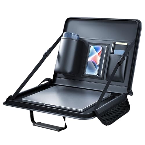 Youngwier Lenkradtisch - Lenkrad-Laptop-Halterung - Klappbarer Fahrzeugorganizer Mit Höhenverstellung Für Tablets, Smartphones & Getränkeablage von Youngwier