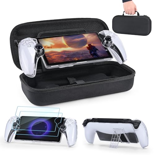 Younik PS Portal Tasche, 4 in 1 PS Portal Zubehör mit 2 Displayschutzfolien und Transparenter Schutzhülle, Schützende Hartschalen Portable Tasche Younik PS Portal Tasche, 4 in 1 PS Portal Zubehör mit 2 Displayschutzfolien und Transparenter Schutzhülle, Schützende Hartschalen Portable Tasche von Younik