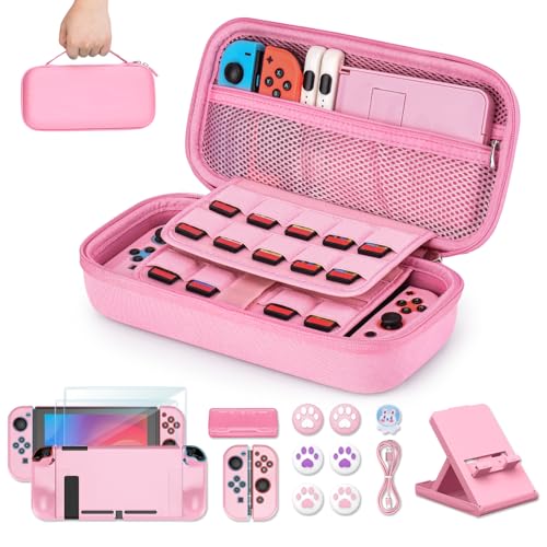 Younik Switch Zubehör Bundle, 16 in 1 Switch-Zubehör-Set enthält Switch Tragetasche, Schutzhülle für Konsole & J-Con, Bildschirmschutz, Verstellbarer Ständer, Switch Game Case und mehr Younik Switch Zubehör Bundle, 16 in 1 Switch-Zubehör-Set enthält Switch Tragetasche, Schutzhülle für Konsole & J-Con, Bildschirmschutz, Verstellbarer Ständer, Switch Game Case und mehr von Younik