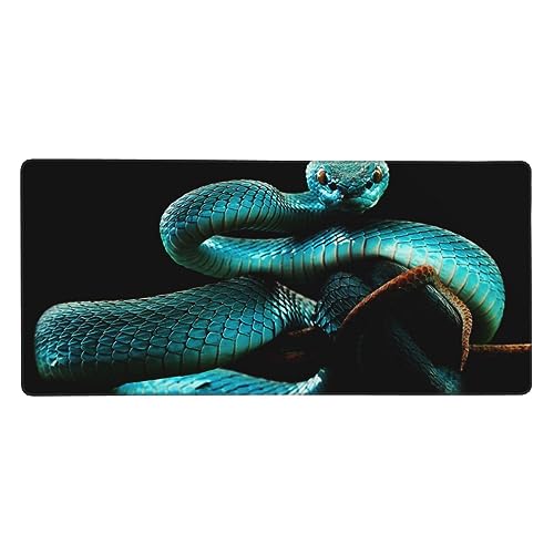 Blaue Schlange, erweitertes großes Mauspad, 90 x 40 x 0,3 cm, Mauspad für langlebige, rutschfeste Naturkautschuk-Basis, Gaming-Computer-Mauspad für Büro, Gamer, Zuhause Blaue Schlange, erweitertes großes Mauspad, 90 x 40 x 0,3 cm, Mauspad für langlebige, rutschfeste Naturkautschuk-Basis, Gaming-Computer-Mauspad für Büro, Gamer, Zuhause von YoupO