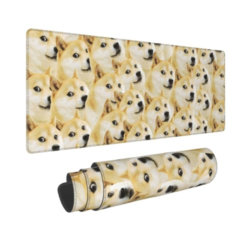 Mr Doge Meme Großes Gaming-Mauspad mit rutschfester Gummiunterseite, wasserdicht, Schreibtischunterlage, Desktop-Tastatur, Mauspad für kabellose Maus, Computer, Laptop, Büro, 80 x 30 cm Mr Doge Meme Großes Gaming-Mauspad mit rutschfester Gummiunterseite, wasserdicht, Schreibtischunterlage, Desktop-Tastatur, Mauspad für kabellose Maus, Computer, Laptop, Büro, 80 x 30 cm von YoupO