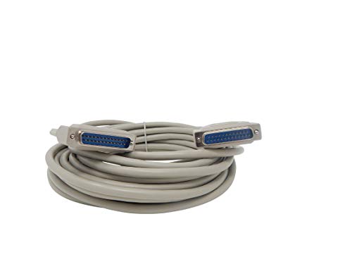 Your Cable Store Serielles DB25-Kabel, 25-polig, Stecker / Stecker, RS232, 7,6 m von Your Cable Store