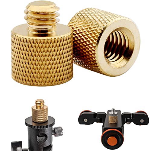 3/8"-16 Außengewinde auf 1/4"-20 Innengewinde Adapter Schraube, 2 Stück, Buchse auf Stecker Reduziergewinde, Reduzierhülsen, Schraubadapter, Stativ Schraube, für Tripod, Leuchte, Kamera Zubehör DSLR 3/8"-16 Außengewinde auf 1/4"-20 Innengewinde Adapter Schraube, 2 Stück, Buchse auf Stecker Reduziergewinde, Reduzierhülsen, Schraubadapter, Stativ Schraube, für Tripod, Leuchte, Kamera Zubehör DSLR von Your Day Mate