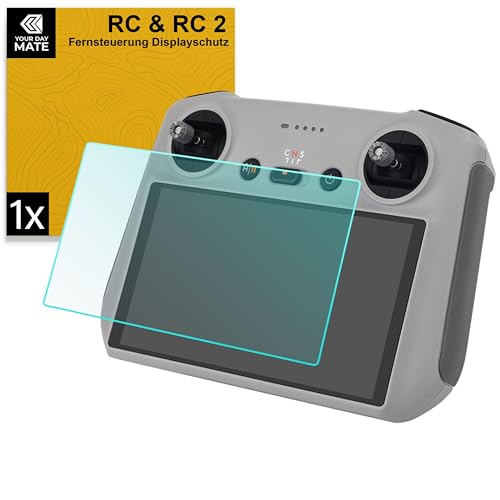 Displayschutzfolie für Fernbedienung, 1 Pack, kompatibel mit DJI RC, DJI RC 2, Sender Display Schutzglas kristallklar, Schutzfolie Screen Remote Controller, Fernsteuerung Bildschirm Schutz Klebefolie von Your Day Mate