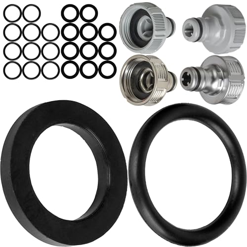 Ersatz Dichtungen Mix Set, 24 Stück, für G 3/4" Zoll Garten Systemteile, kompatibel mit Gardena 26,5 mm Hahnverbinder, 15280, 18201, 18241, 2801, 938, Silikon, Ø 22,3 x 17 O-Ring, 24 x 16 mm Dichtring Ersatz Dichtungen Mix Set, 24 Stück, für G 3/4" Zoll Garten Systemteile, kompatibel mit Gardena 26,5 mm Hahnverbinder, 15280, 18201, 18241, 2801, 938, Silikon, Ø 22,3 x 17 O-Ring, 24 x 16 mm Dichtring von Your Day Mate