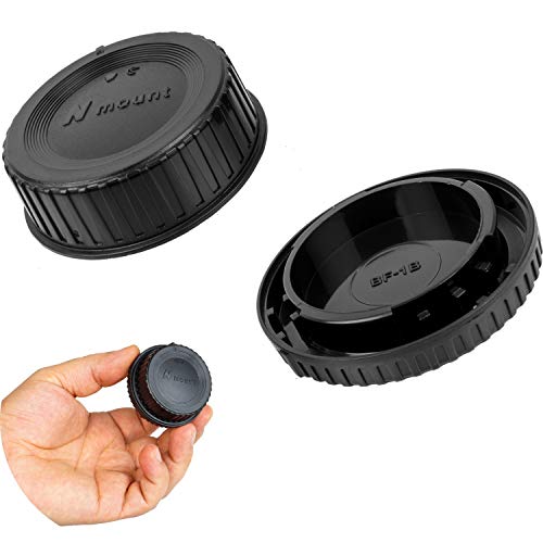 Objektivdeckel Set, mit Gehäusedeckel und Objektivrückdeckel, Schwarz, Hartplastik, kompatibel mit Nikon DSLR Kameras mit F Mount, Schutzdeckel Kamera, Ersatz Gehäuse Objektiv Deckel Rückseite Set Objektivdeckel Set, mit Gehäusedeckel und Objektivrückdeckel, Schwarz, Hartplastik, kompatibel mit Nikon DSLR Kameras mit F Mount, Schutzdeckel Kamera, Ersatz Gehäuse Objektiv Deckel Rückseite Set von Your Day Mate
