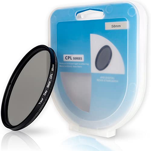 Polfilter CPL, Ø 58 mm, minimiert störende Lichtreflexionen, verbessert optische Klarheit und Farbtreue, Zirkularer Polarisationsfilter in Aluminiumfassung, Kamera Filter, Schutzfilter Polarisation Polfilter CPL, Ø 58 mm, minimiert störende Lichtreflexionen, verbessert optische Klarheit und Farbtreue, Zirkularer Polarisationsfilter in Aluminiumfassung, Kamera Filter, Schutzfilter Polarisation von Your Day Mate