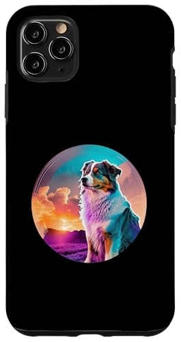 Australian Shepherd mit einer Vintage-80er-Ästhetik Hülle für iPhone 11 Pro Max Australian Shepherd mit einer Vintage-80er-Ästhetik Hülle für iPhone 11 Pro Max von Your Favorite Dog in Synthwave Aesthetic