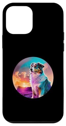 Australian Shepherd mit einer Vintage-80er-Ästhetik Hülle für iPhone 12 mini Australian Shepherd mit einer Vintage-80er-Ästhetik Hülle für iPhone 12 mini von Your Favorite Dog in Synthwave Aesthetic