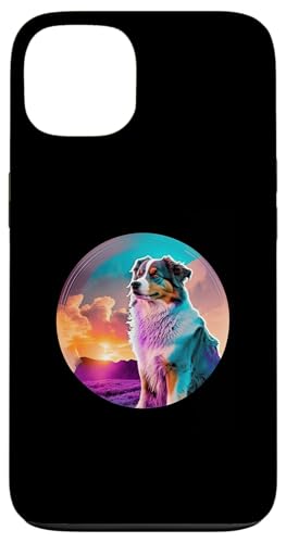 Australian Shepherd mit einer Vintage-80er-Ästhetik Hülle für iPhone 13 Australian Shepherd mit einer Vintage-80er-Ästhetik Hülle für iPhone 13 von Your Favorite Dog in Synthwave Aesthetic