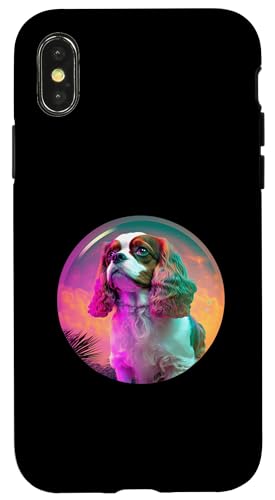 Cavalier King Charles Spaniel Synthwave 80er Jahre Ästhetik Hülle für iPhone X/XS Cavalier King Charles Spaniel Synthwave 80er Jahre Ästhetik Hülle für iPhone X/XS von Your Favorite Dog in Synthwave Aesthetic