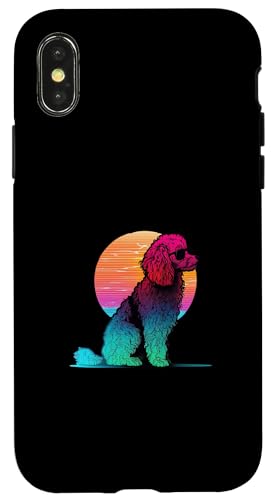 Pudel's Retro Synthwave Hülle für iPhone X/XS Pudel's Retro Synthwave Hülle für iPhone X/XS von Your Favorite Dog in Synthwave Aesthetic