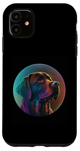 Retrowave-Nächte mit Chocolate Lab Aesthetic Hülle für iPhone 11 Retrowave-Nächte mit Chocolate Lab Aesthetic Hülle für iPhone 11 von Your Favorite Dog in Synthwave Aesthetic